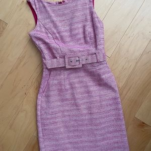 Banana Republic Pink Belted Straight Dress